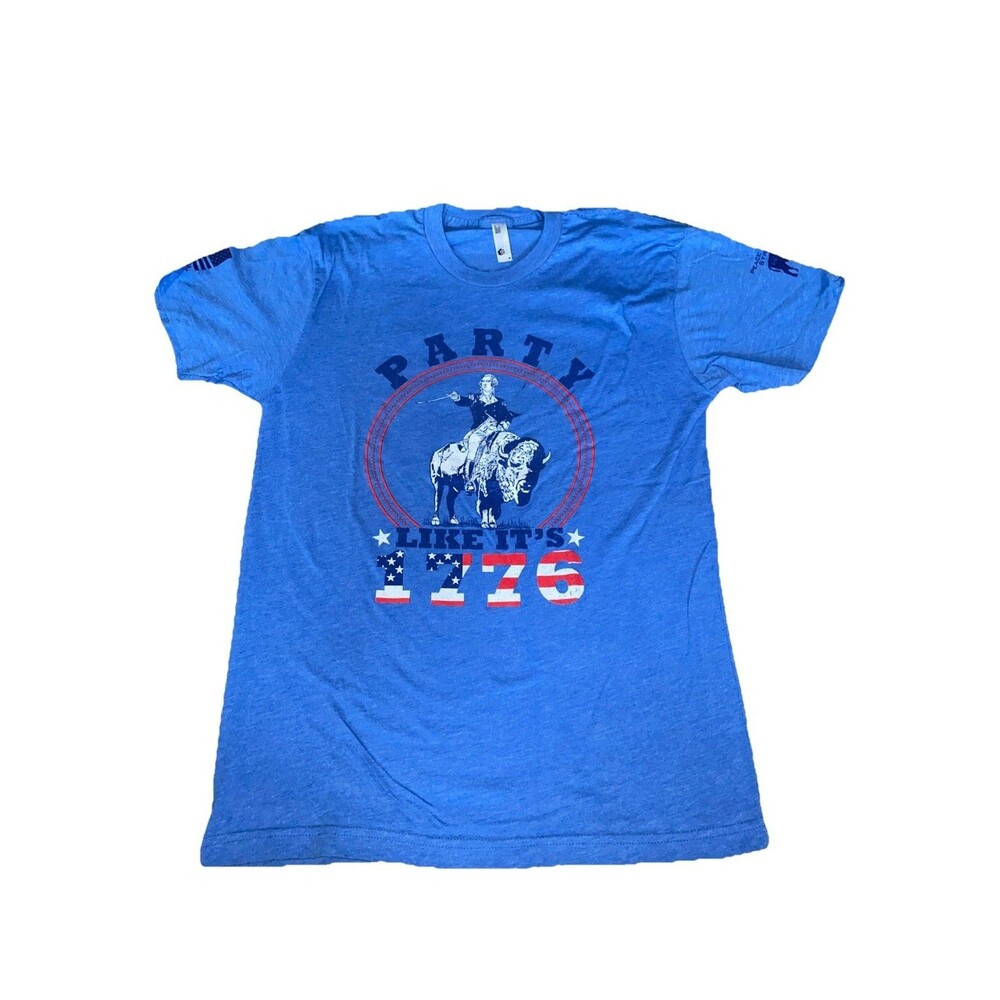 Peacemaker Trading Party Like It's 1776 T Shirt M George Washington Bison